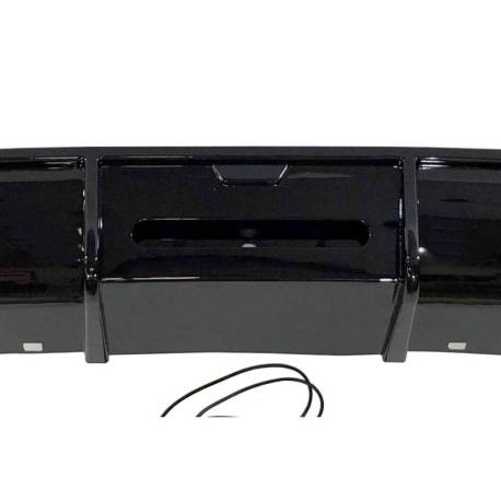 Difusor Trasero Volkswagen Golf 7 look TCR Negro Brillante