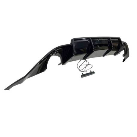 Difusor Trasero Volkswagen Golf 7 look TCR Negro Brillante