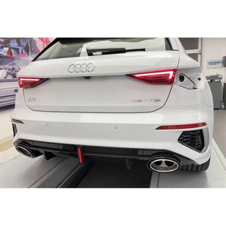 Difusor Trasero Audi A3 Sportback 2021+ SLine Look RS3 ABS