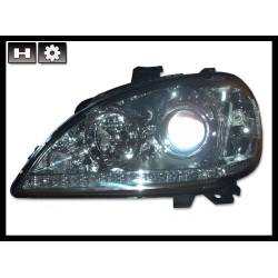 Faros Delanteros Luz De Dia Mercedes W163 '98/'02 Con Antiniebla