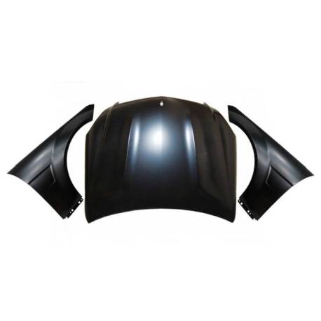 Capó y Aletas Mercedes W204 4P/COUPE/SW Look C63 AMG