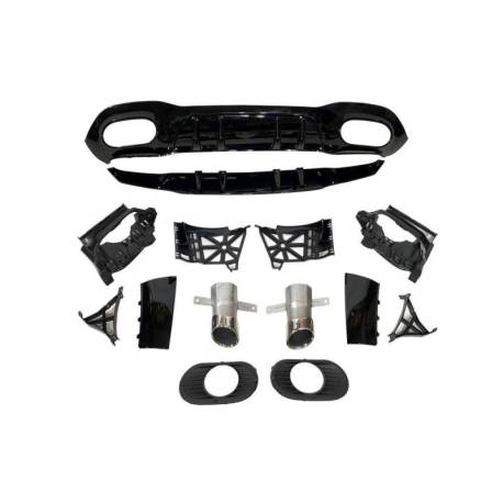 Difusor Trasero Mercedes V177 Look AMG A45 4 Puertas