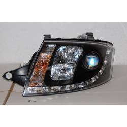Faros Delanteros Luz De Dia Audi TT 98-05 8N Black 12Pin H7-H1