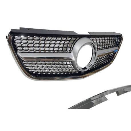 Parrilla Mercedes Vito W447 2022+ Look Diamond