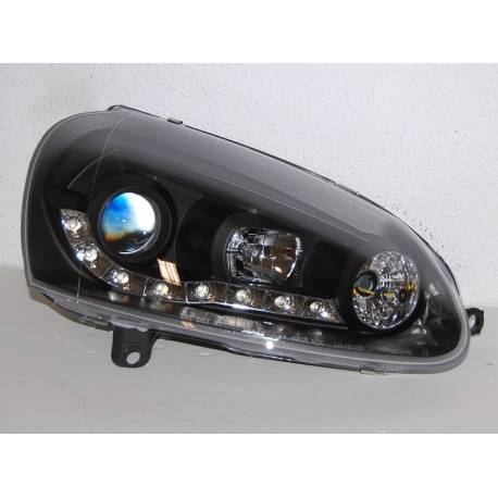 Faros Delanteros Luz De Dia Volkswagen Golf 5 Black