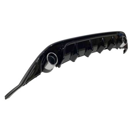 Difusor Trasero Volkswagen Golf 7 Look TCR Negro Brillante