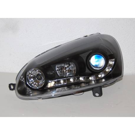 Faros Delanteros Luz De Dia Volkswagen Golf 5 Black