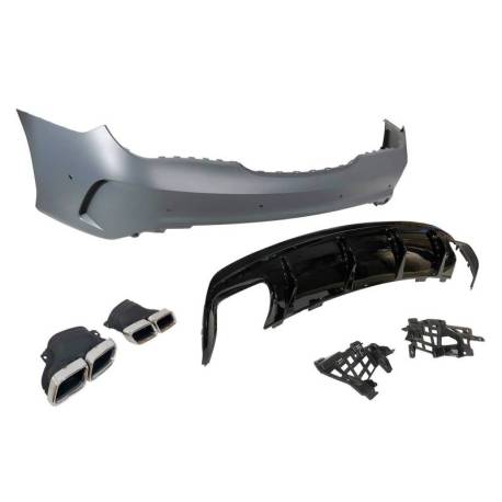 Paragolpes Trasero Mercedes W117 2013-2018 LCI 4P / SW Look AMG A45