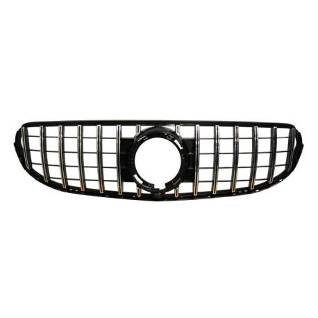 Parrilla Mercedes GLC X253 2020+ Look GT Chrome Negro Brillante