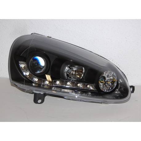 Faros Delanteros Luz De Dia Volkswagen Golf 5 Black