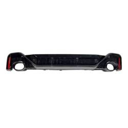 Difusor Trasero Audi A6 / A6 Avant C8 19-21 Look RS6 Negro brillante Para TCA0259