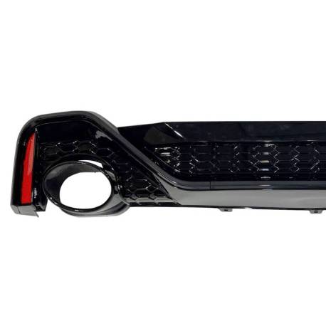 Difusor Trasero Audi A6 / A6 Avant C8 19-21 Look RS6 Negro brillante Para TCA0259