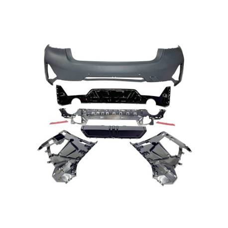 Paragolpes Trasero BMW G20 LCI 2023+ look M-Performance Brillante Negro
