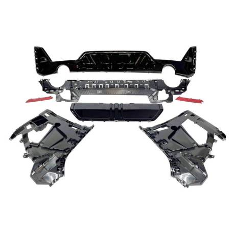 Paragolpes Trasero BMW G20 LCI 2023+ look M-Performance Brillante Negro