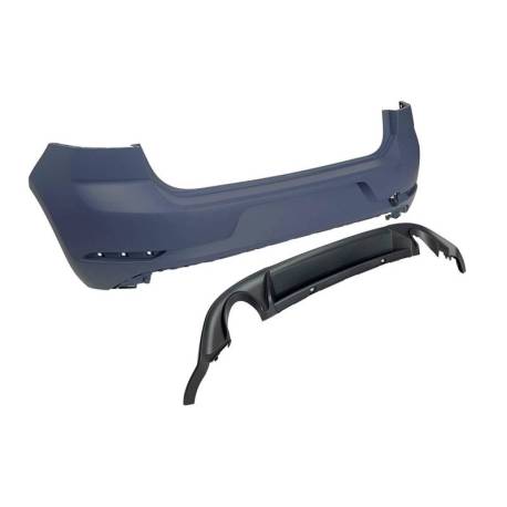 Paragolpes Trasero Volkswagen Golf 7 Look 7.5 GTI 2 Salidas ABS
