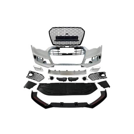 Paragolpes Delantero Audi A6 2015-2018 C7 Look RS6 Spoiler Cámara