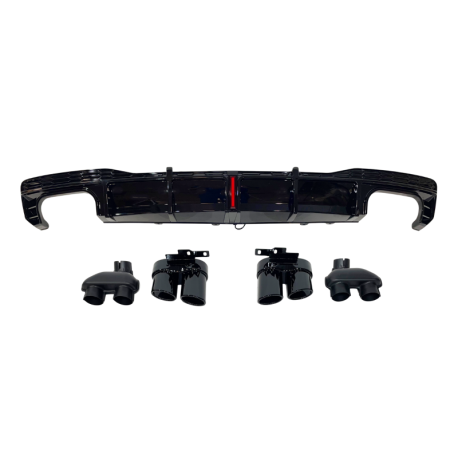 Difusor Trasero Audi A7 C8 2019-2024 Look S7 para SLine