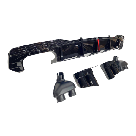 Difusor Trasero Audi A7 C8 2019-2024 Look S7 para SLine