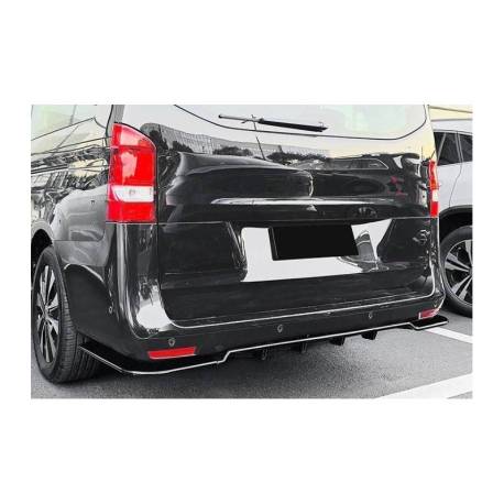 Difusor Trasero Mercedes W447 Negro Brillante