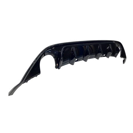 Difusor Trasero Volkswagen Golf 7 Look TCR Negro Brillante