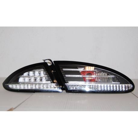 Pilotos Traseros Seat Leon '05-'08 Led Black/Chrome Intermitente Led