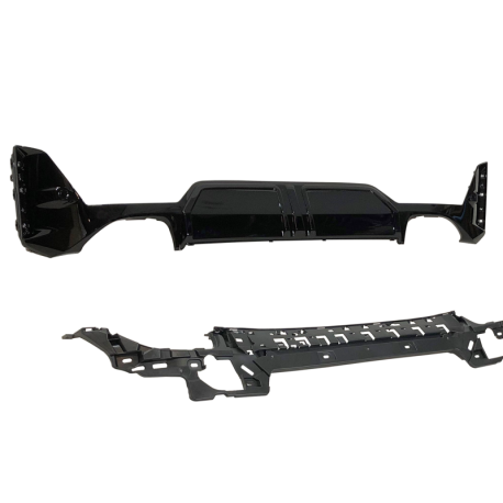 Difusor Trasero BMW G20 / G21 LCI Look M Performance Brillante Negro