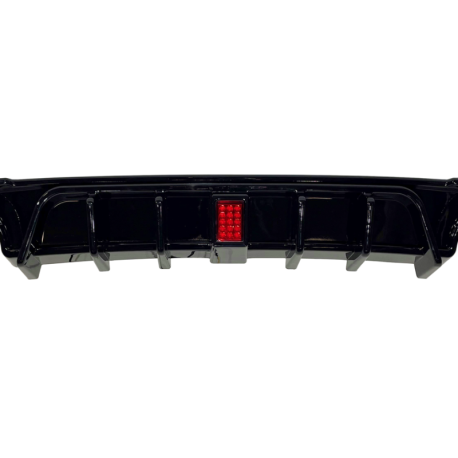 Difusor Trasero Volkswagen Golf 7.5 Negro Brillante