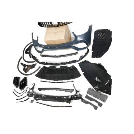 Paragolpes Delantero Mercedes X253 / C253 GLC 2020-2022 look AMG GLC63 Black