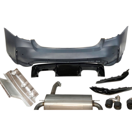 Paragolpes Trasero BMW F30 Look G80 Escape