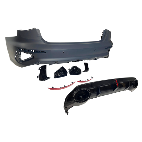 Paragolpes Trasero Audi A3 Sportback 2019-2024 Look RS3 Led