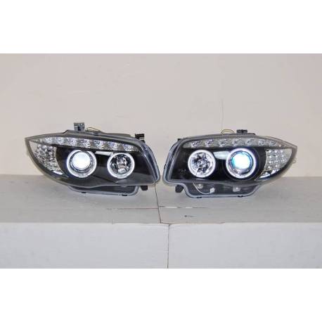 Faros Delanteros Luz De Dia BMW E87/E81/E82/E88 07-11 Black