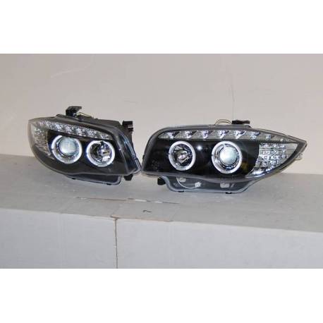 Faros Delanteros Luz De Dia BMW E87/E81/E82/E88 07-11 Black