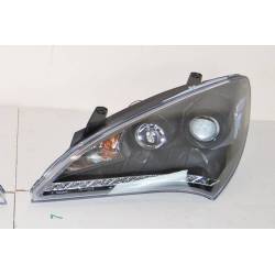 Faros Delanteros Hyundai Genesis 2P 08-11, Black, Luz De Dia