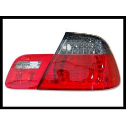 Pilotos Traseros BMW E46 '98-'05 CC, Led, Red, Chromed, Smoked