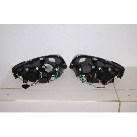 Faros Delanteros Luz De Dia Audi A4 '05-08 Black