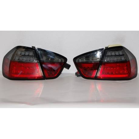 Pilotos Traseros Cardna BMW E90 05 Lightbar Led Red/Smoked