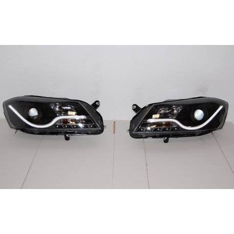 Faros Delanteros Volkswagen Passat 2012 Luz Dia Lti Black