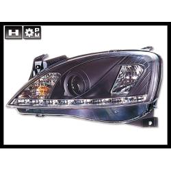 Faros Delanteros Luz De Dia Real Opel Corsa C Black