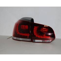 Pilotos Traseros Cardna Volkswagen Golf 6 Led Red Tipo R32 Lightbar