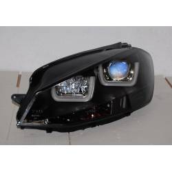 Faros Delanteros Luz De Dia Real Volkswagen Golf 7 Black