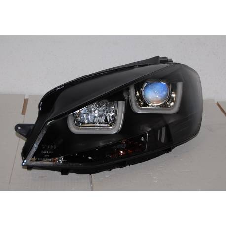 Faros Delanteros Luz De Dia Real Volkswagen Golf 7 Black