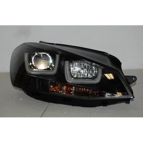 Faros Delanteros Luz De Dia Real Volkswagen Golf 7 Black