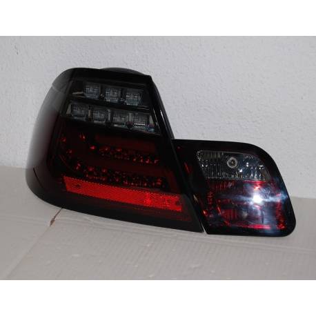 Pilotos Trasero BMW E46 2P 03-05 Led Red Smoked Cardna