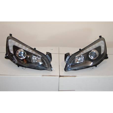 Faros Delanteros Luz De Dia Opel Astra J DRL Black