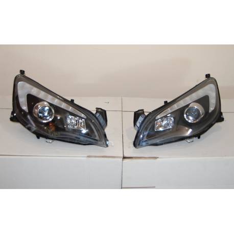 Faros Delanteros Luz De Dia Opel Astra J DRL Black