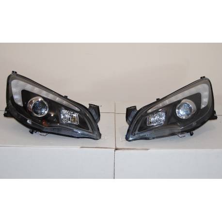 Faros Delanteros Luz De Dia Opel Astra J DRL Black