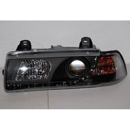 Faros Delanteros Luz De Dia BMW E36 '92 4P. Black