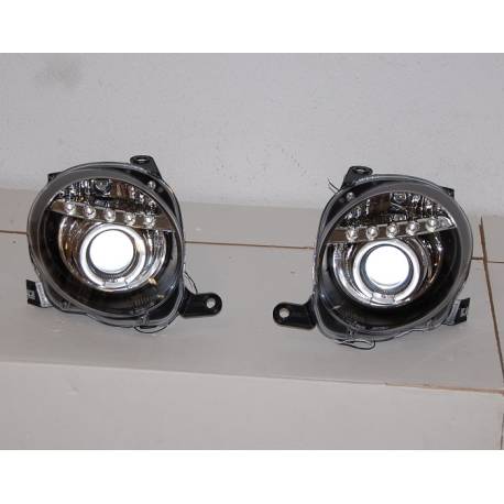 FAROS DELANTEROS FIAT 500 LUZ DIA BLACK