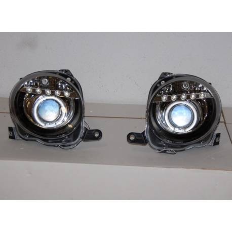 FAROS DELANTEROS FIAT 500 LUZ DIA BLACK