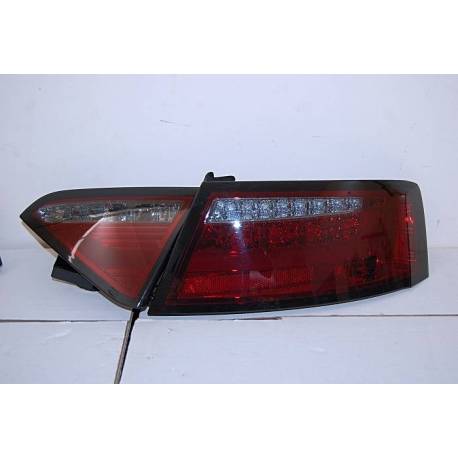 PILOTOS TRASEROS AUDI A5 2-4P 07-09 LED RED/SMOKED CARDNA INTERMITENTE LED